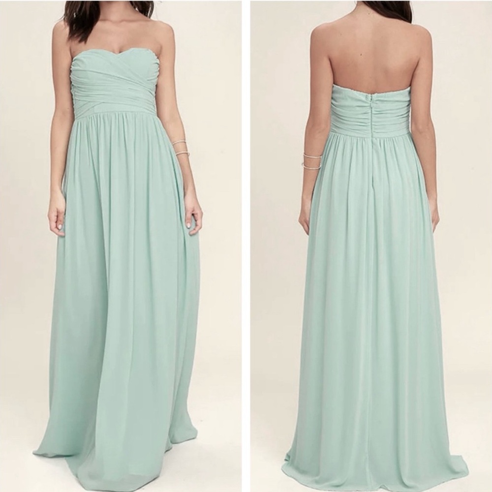 Lulus NWT Strapless Full Length Dress - Picture 11 of 11